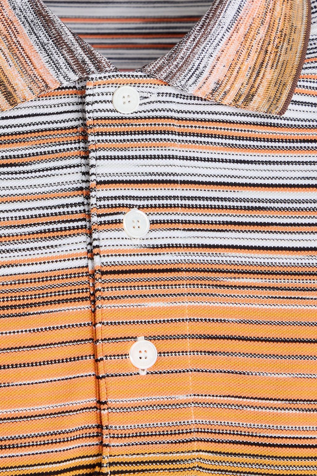 MISSONI 스페이스 다이 코튼 피케 폴로 셔츠
