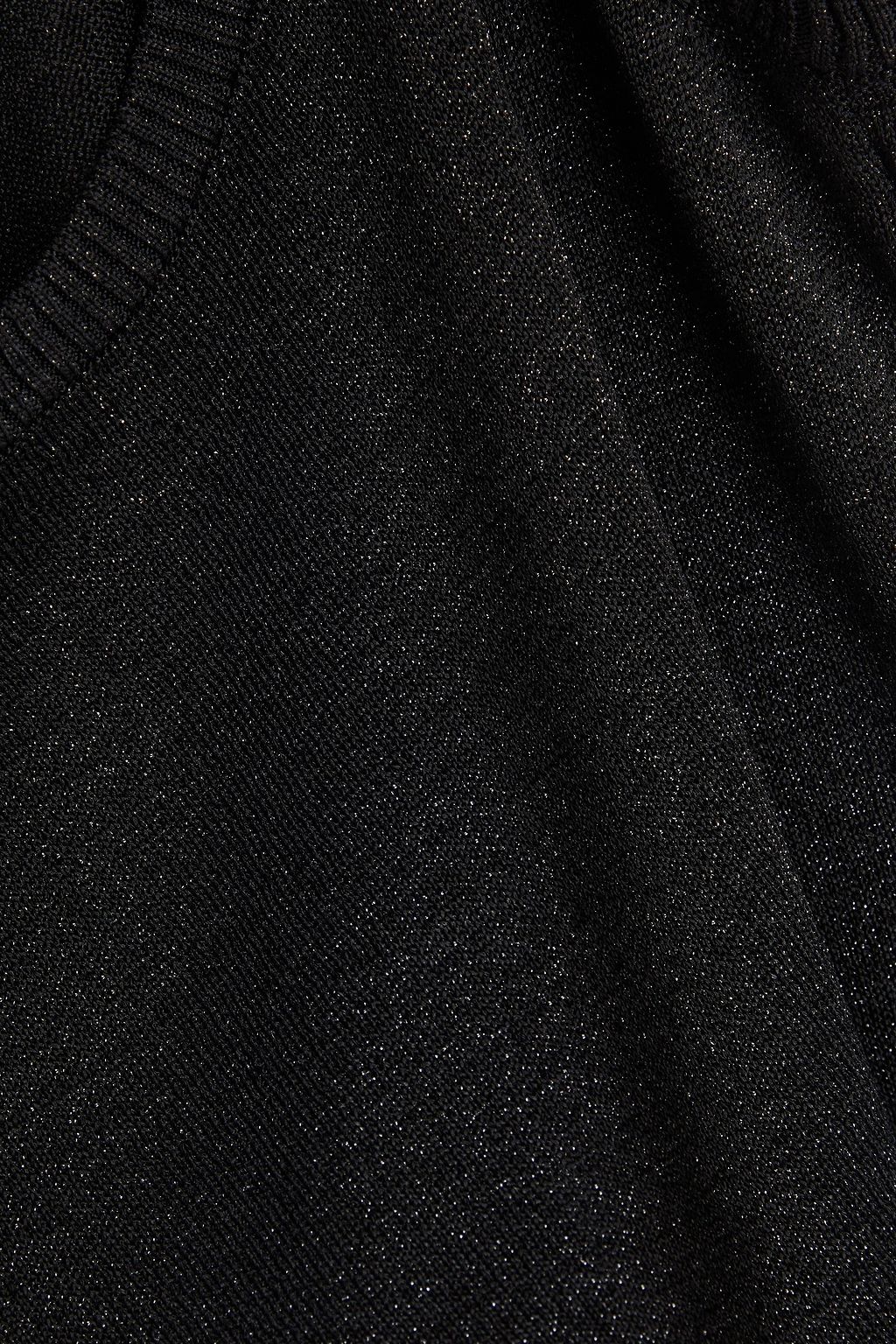 MISSONI بلوزة بدون أكمام من نسيج بحبكة كروشيه وبلون معدني