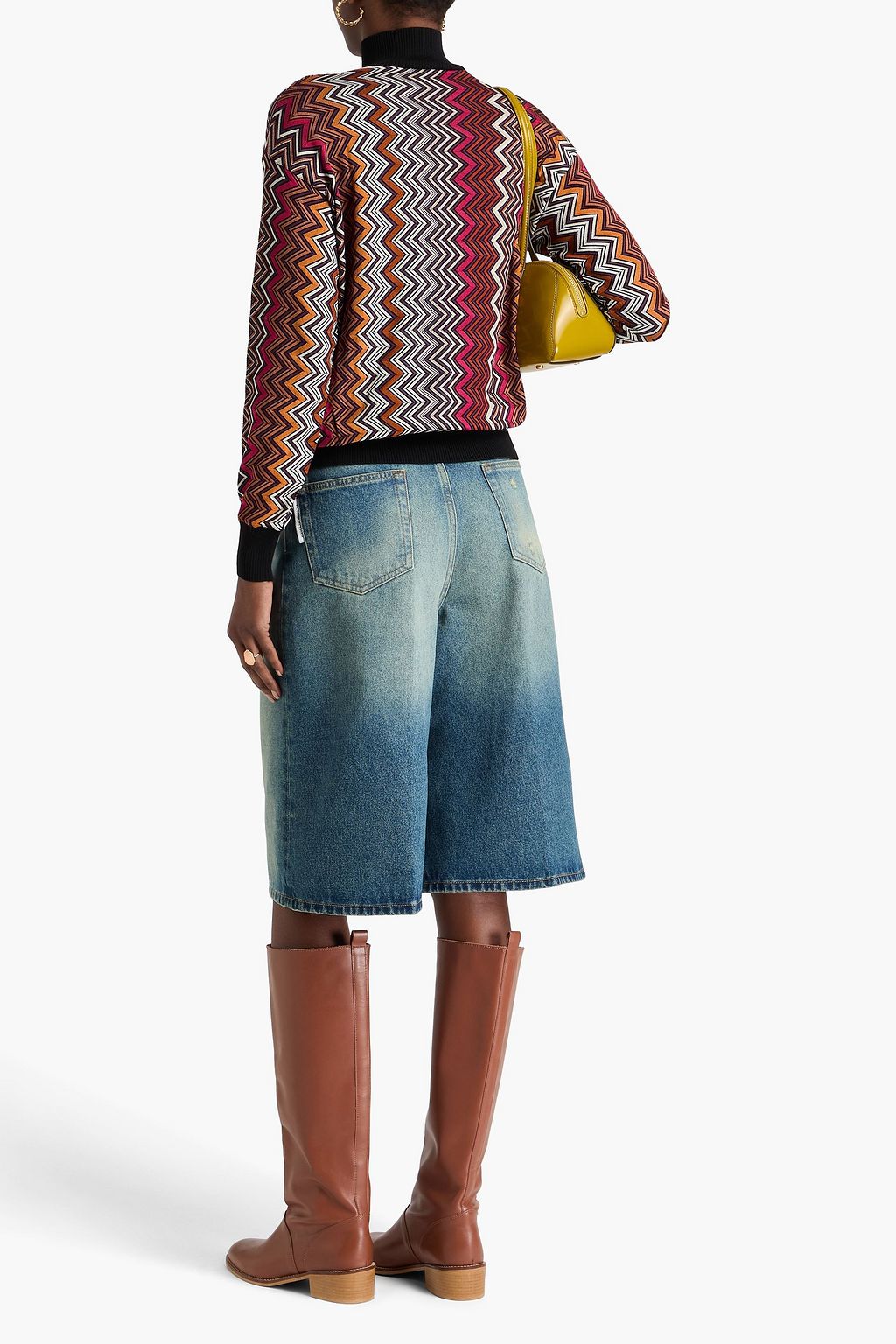 MISSONI Crochet-knit turtleneck sweater