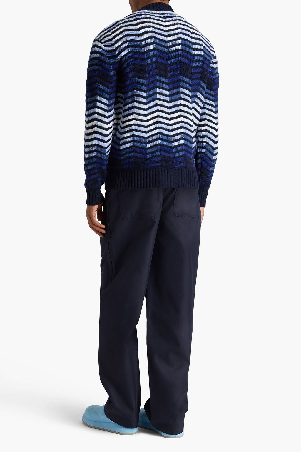MISSONI كارديغان من الصوف بحبكة الجاكار