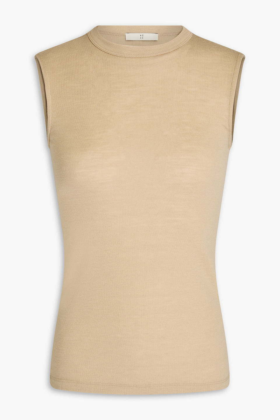Rohe Wool-jersey Tank In Beige