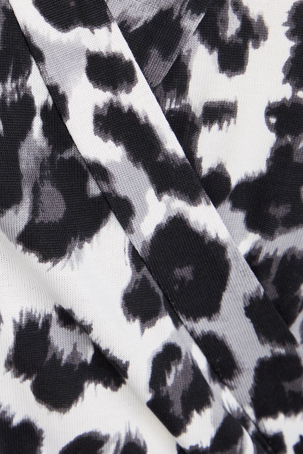 DIANE VON FURSTENBERG Abigail leopard-print silk-jersey midi wrap dress