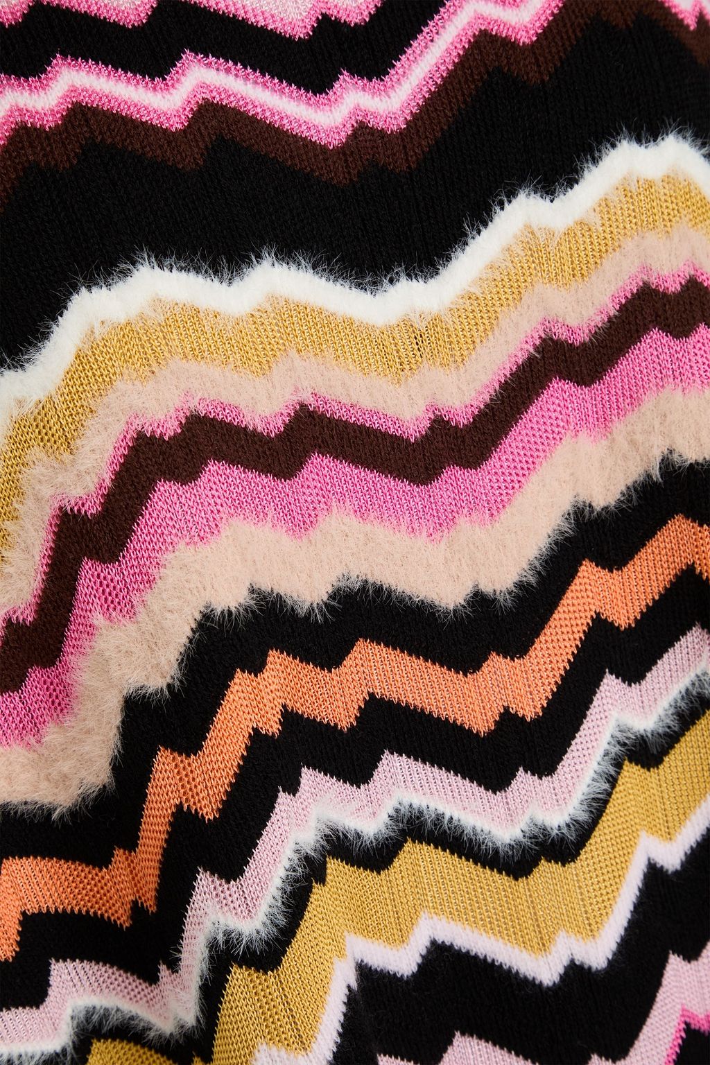 MISSONI Brushed crochet-knit cardigan
