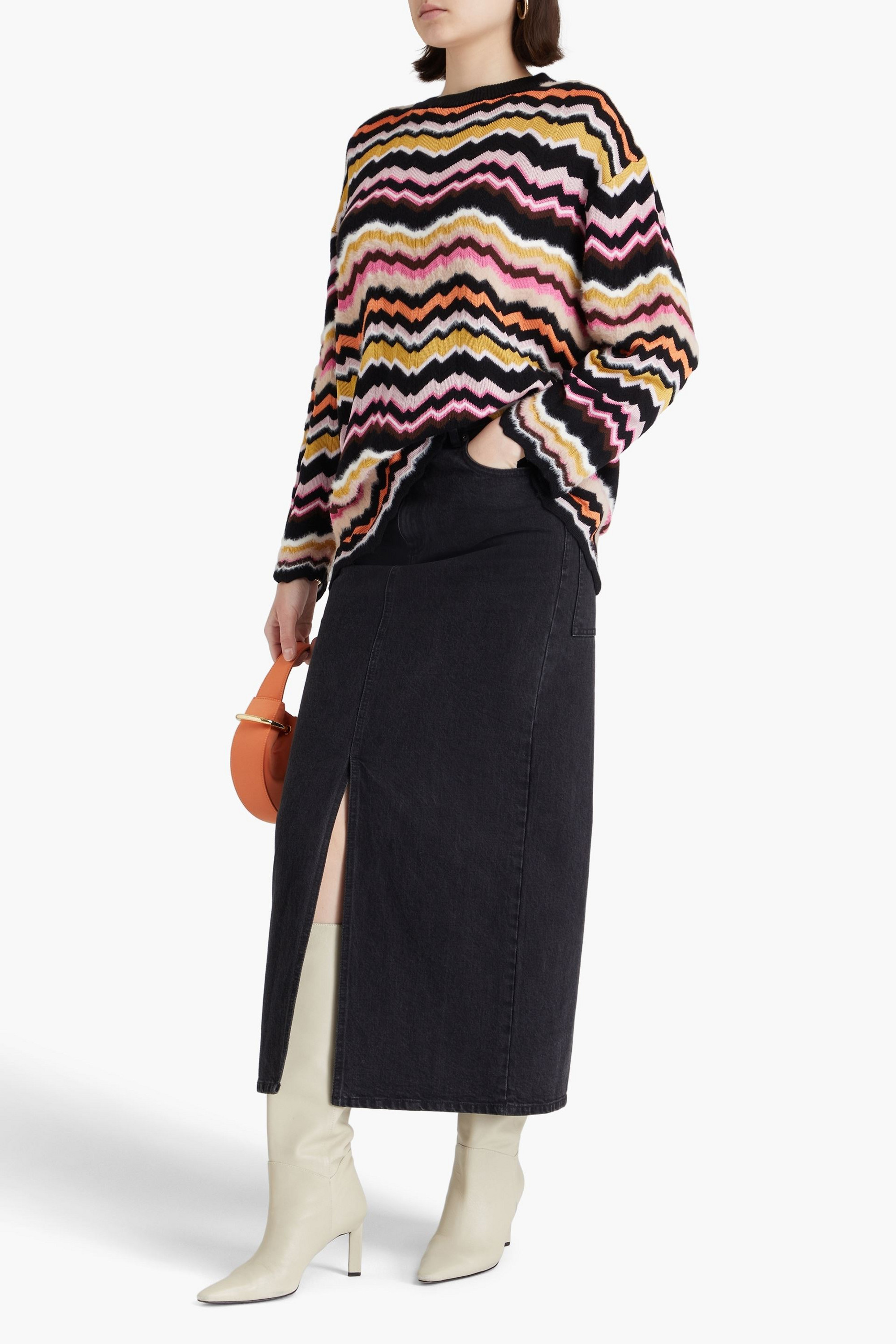 Missoni Brushed intarsia-knit sweater