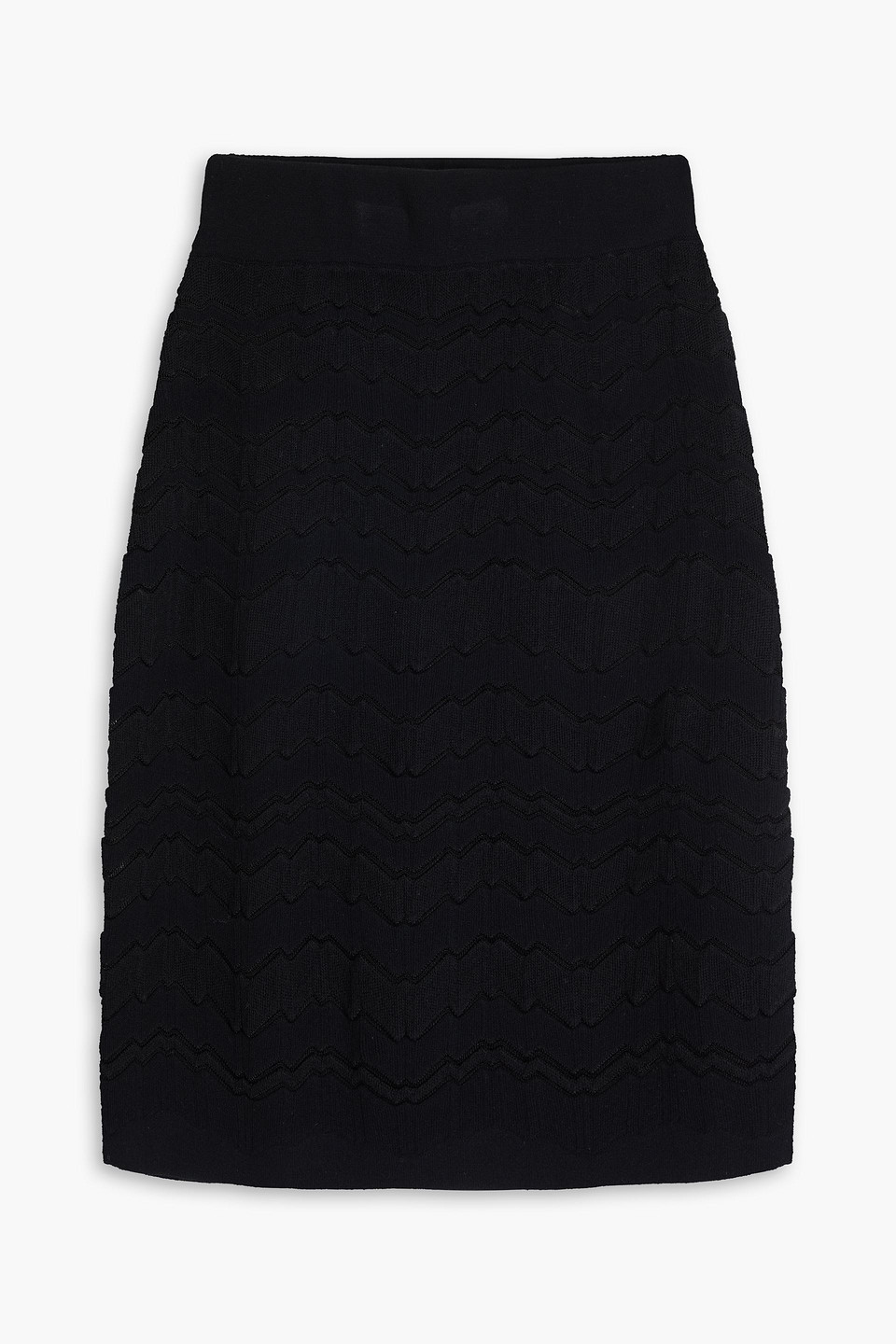 Missoni Crochet-knit Mini Skirt In Black