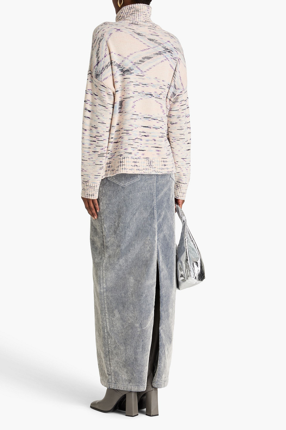 Missoni Space-dyed Cashmere Turtleneck Sweater In Multi