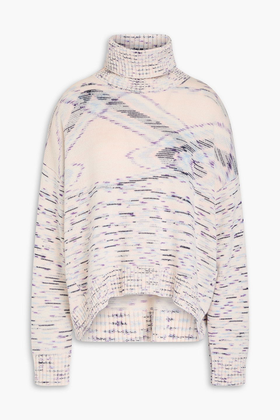 Missoni Space-dyed Cashmere Turtleneck Sweater In Multi