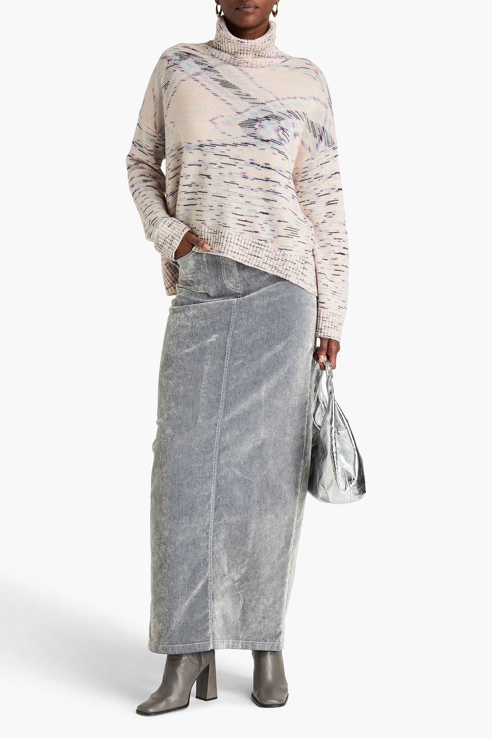Missoni Space-dyed Cashmere Turtleneck Sweater In Multi