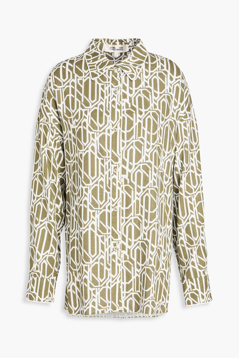 Diane Von Furstenberg Artemis Printed Woven Shirt