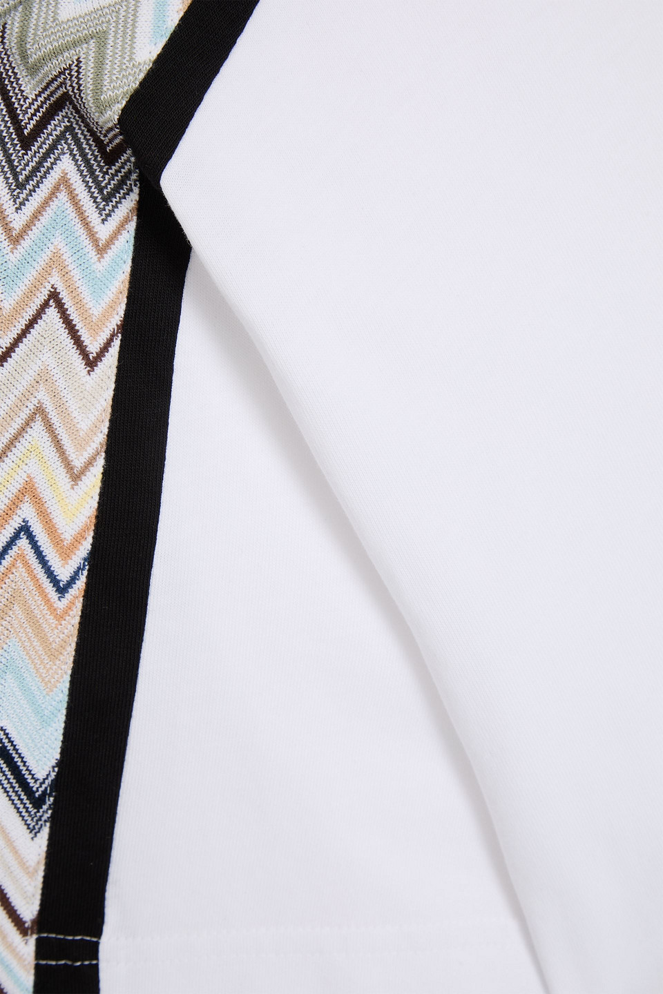 MISSONI KNIT-TRIMMED COTTON-JERSEY T-SHIRT