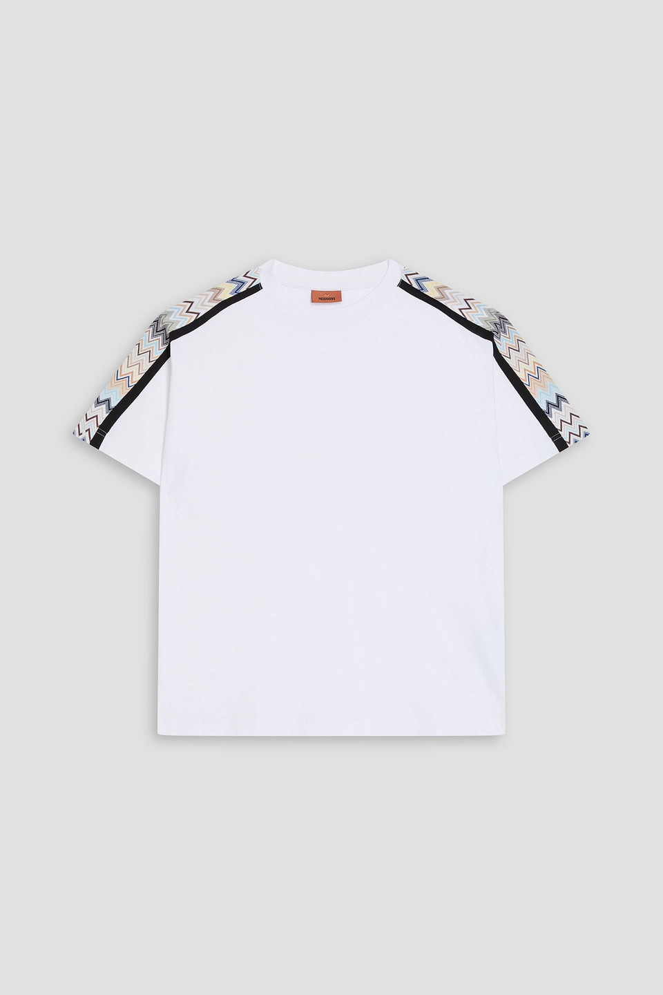 MISSONI KNIT-TRIMMED COTTON-JERSEY T-SHIRT