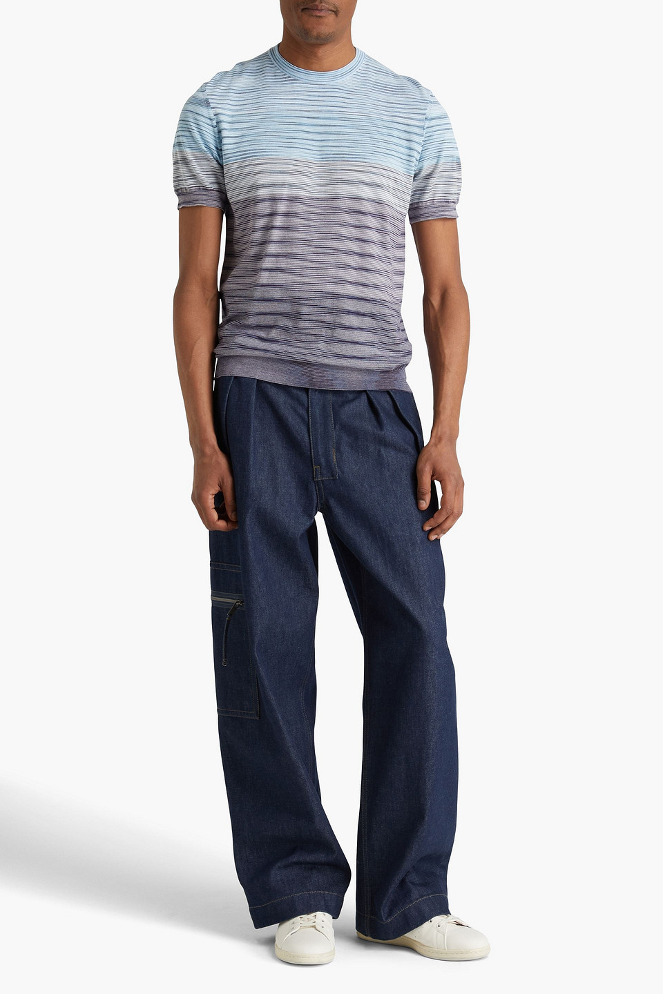 MISSONI SPACE-DYED COTTON T-SHIRT