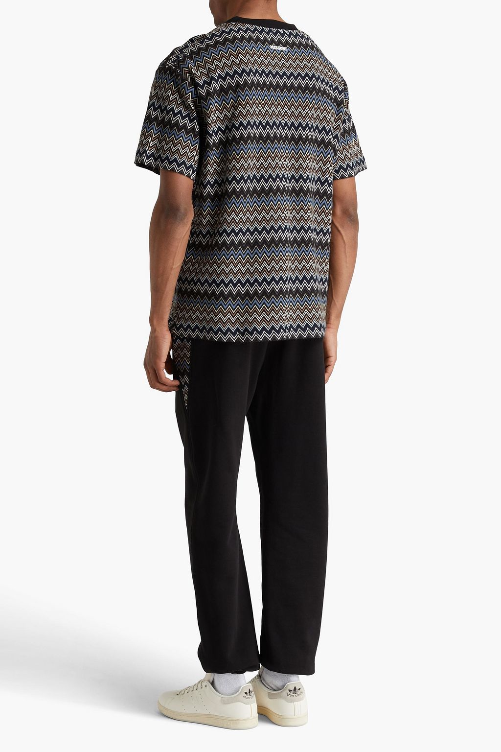 MISSONI تي شيرت من القطن بحبكة كروشيه