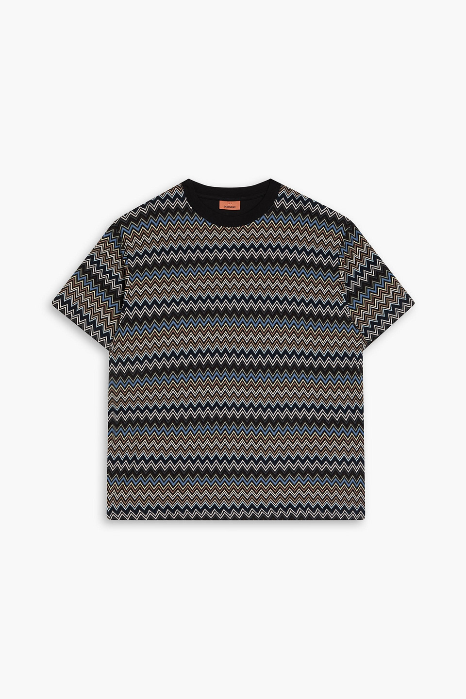 Missoni Man T-shirt Midnight Blue Size Xxl Cotton In Navy