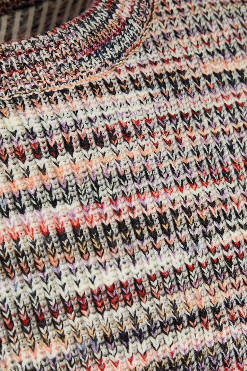 Missoni Space-dyed Cashmere And Wool-blend Sweater In Brown