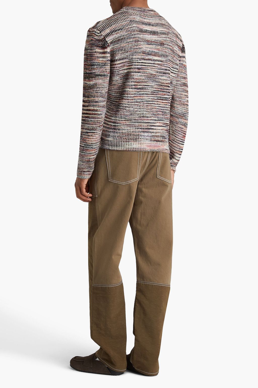 MISSONI Space-dyed cashmere and wool-blend sweater
