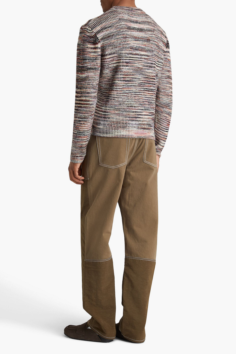 Missoni Space-dyed Cashmere And Wool-blend Sweater In Brown