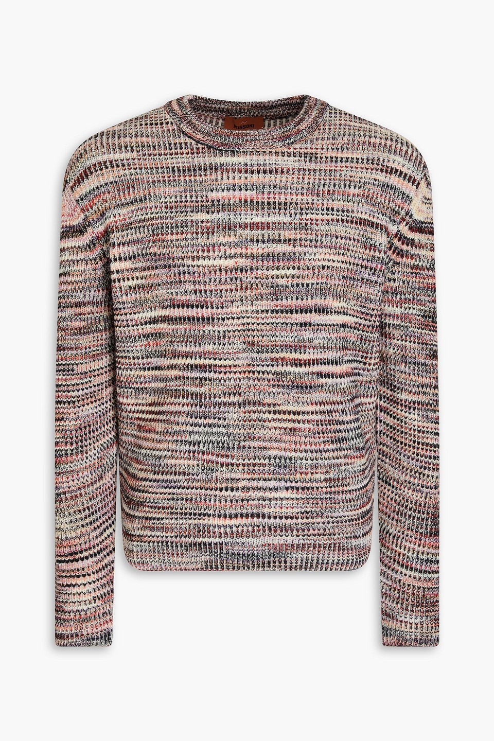 Missoni Space-dyed Cashmere And Wool-blend Sweater In Brown