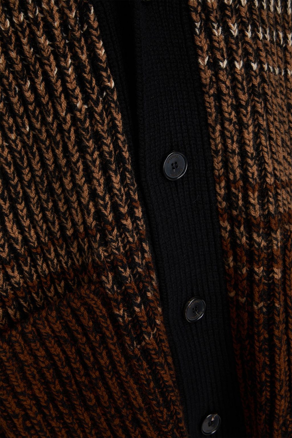 MISSONI كارديغان من الصوف متدرّج الألوان ومضلّع