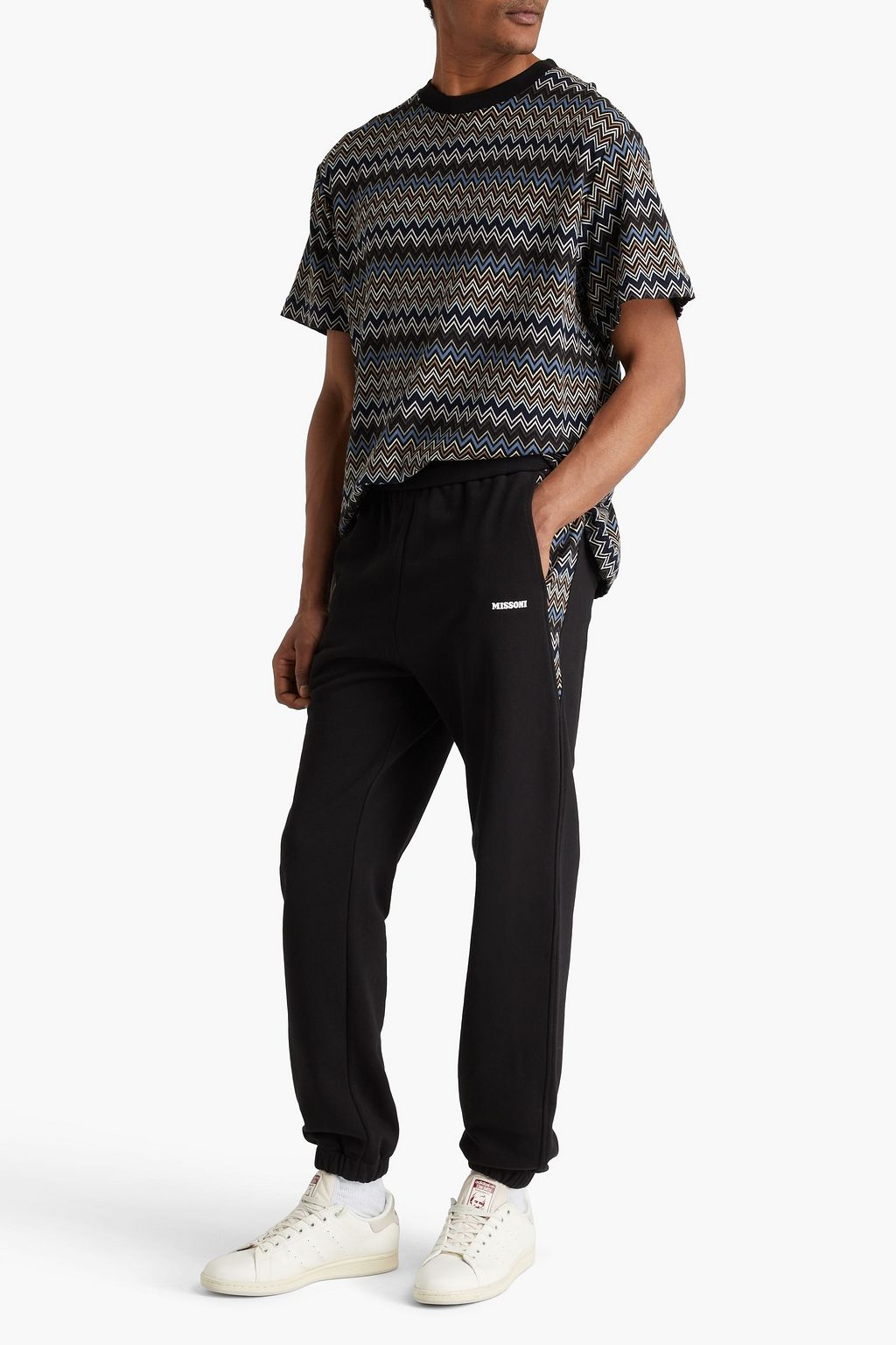 MISSONI بنطال رياضي من القطن والصوف الناعم