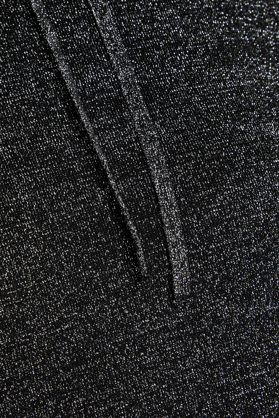 Missoni Metallic Knitted Hoodie In Black