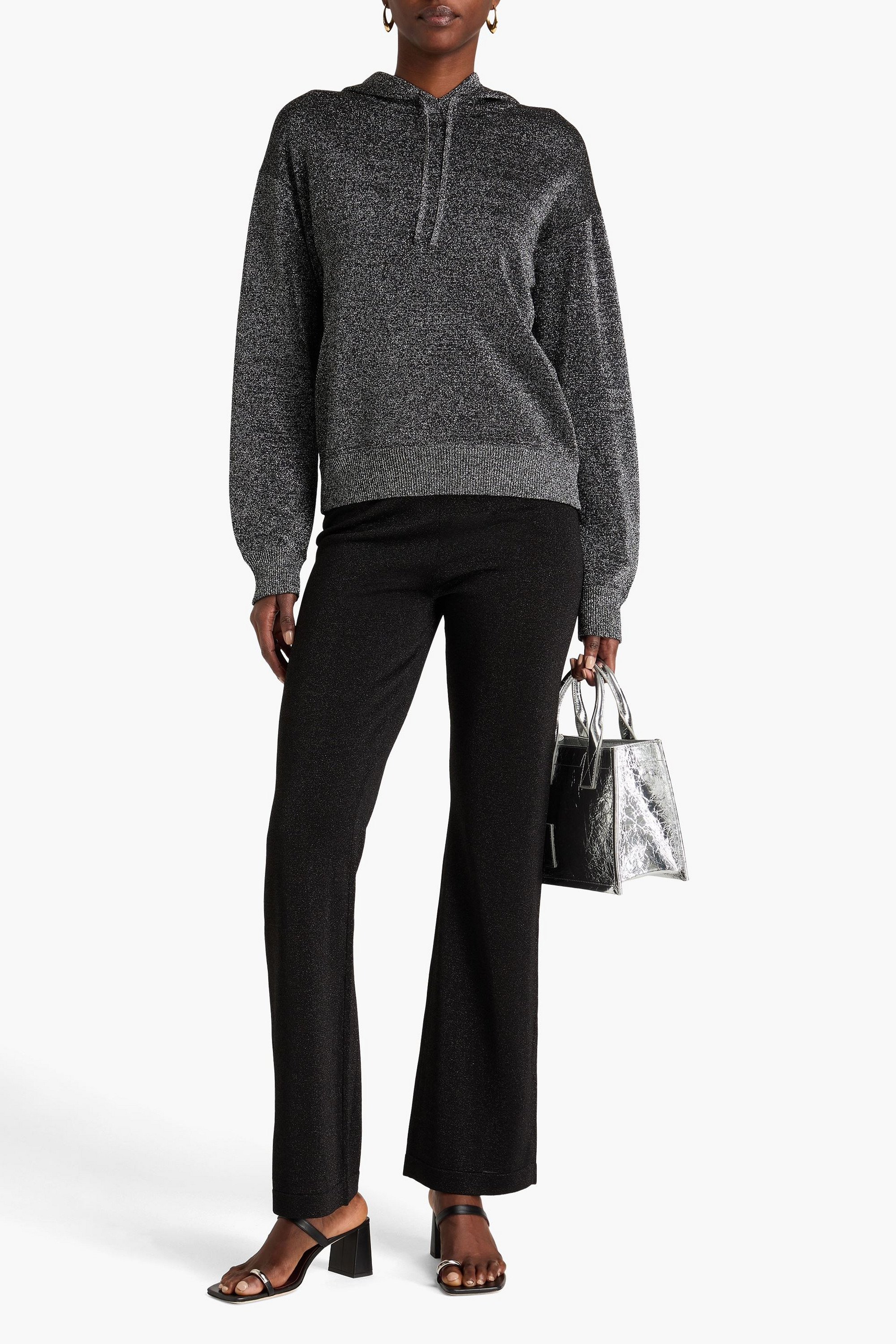 Missoni Metallic knitted hoodie