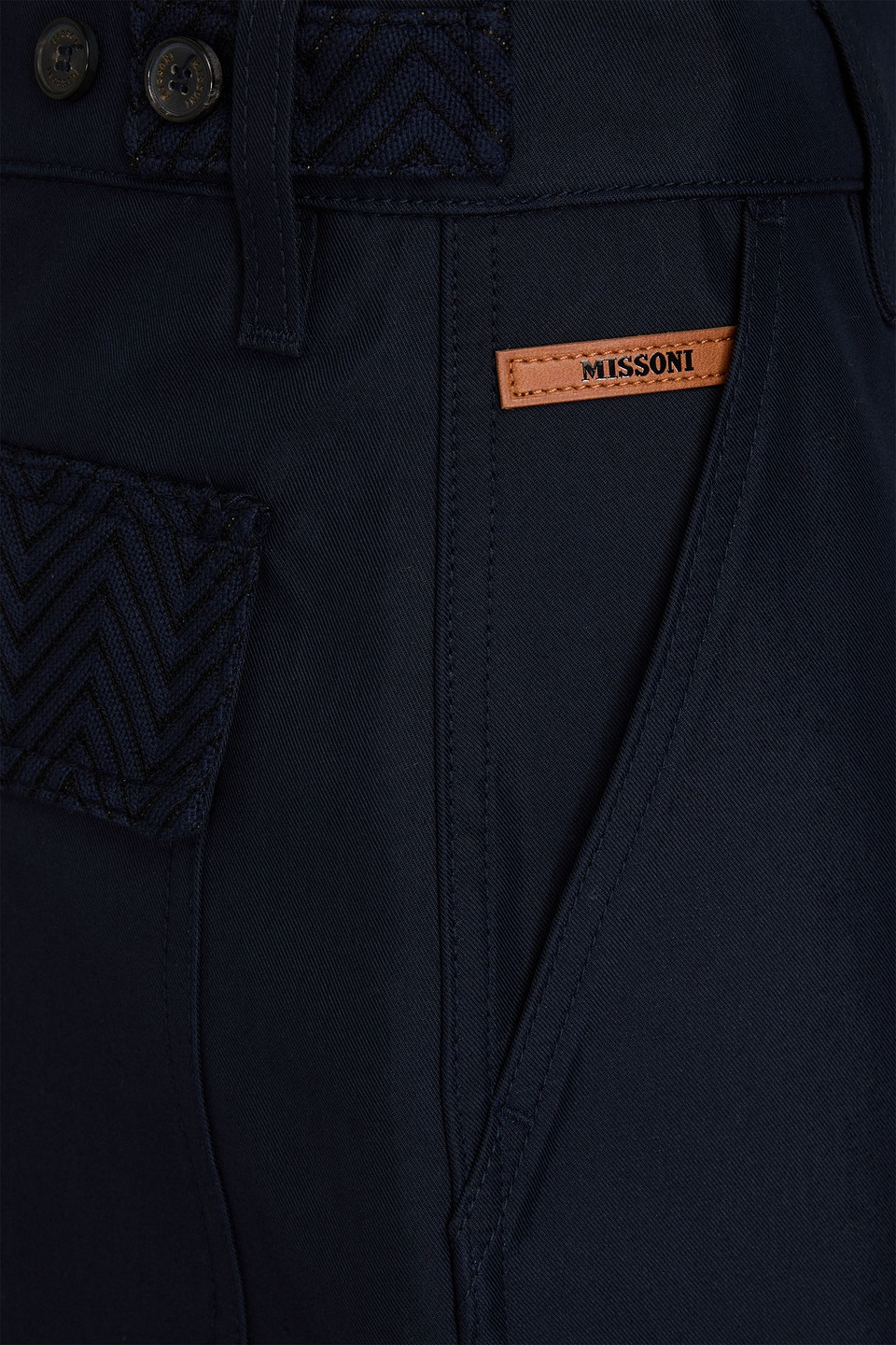 MISSONI COTTON-BLEND DRILL CARGO PANTS