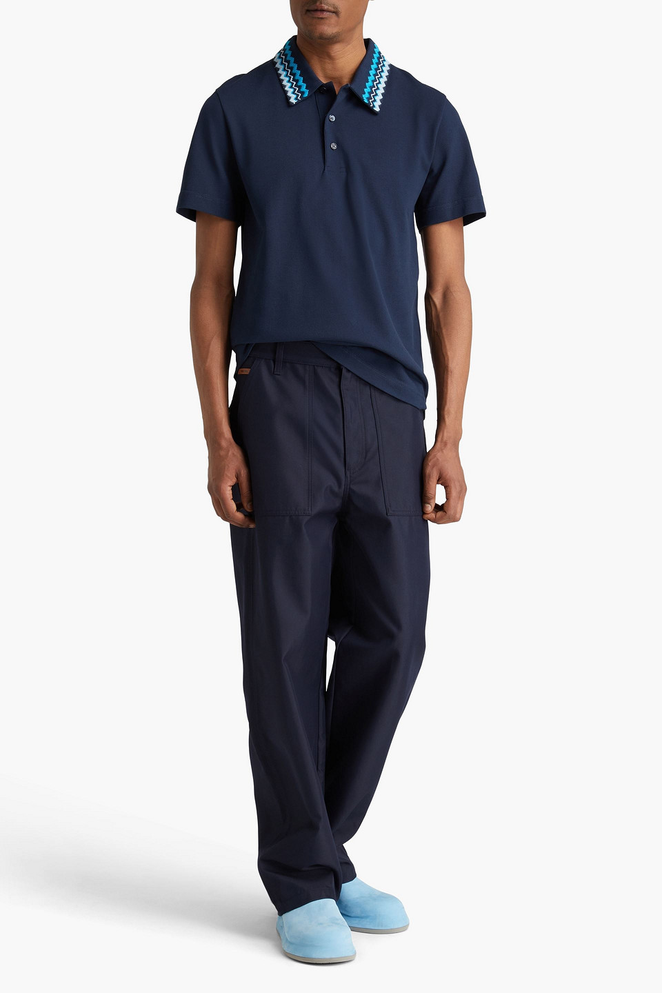 MISSONI COTTON-BLEND DRILL CARGO PANTS