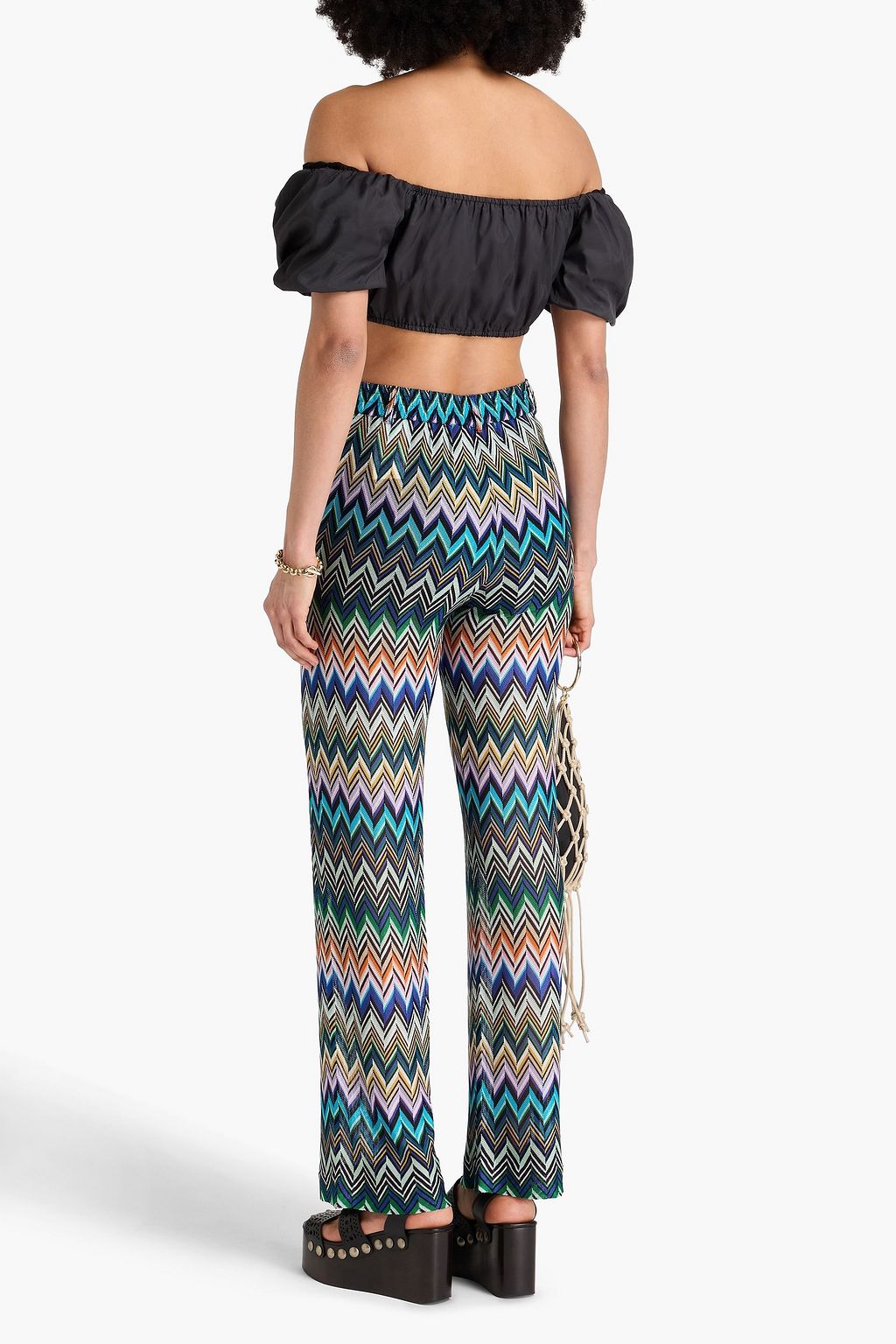 MISSONI Crochet-knit straight-leg pants