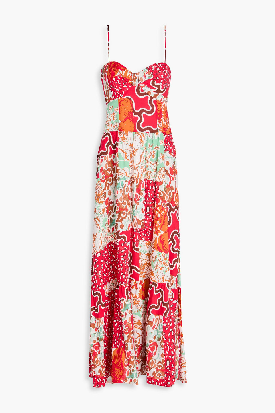 Etta printed woven maxi dress