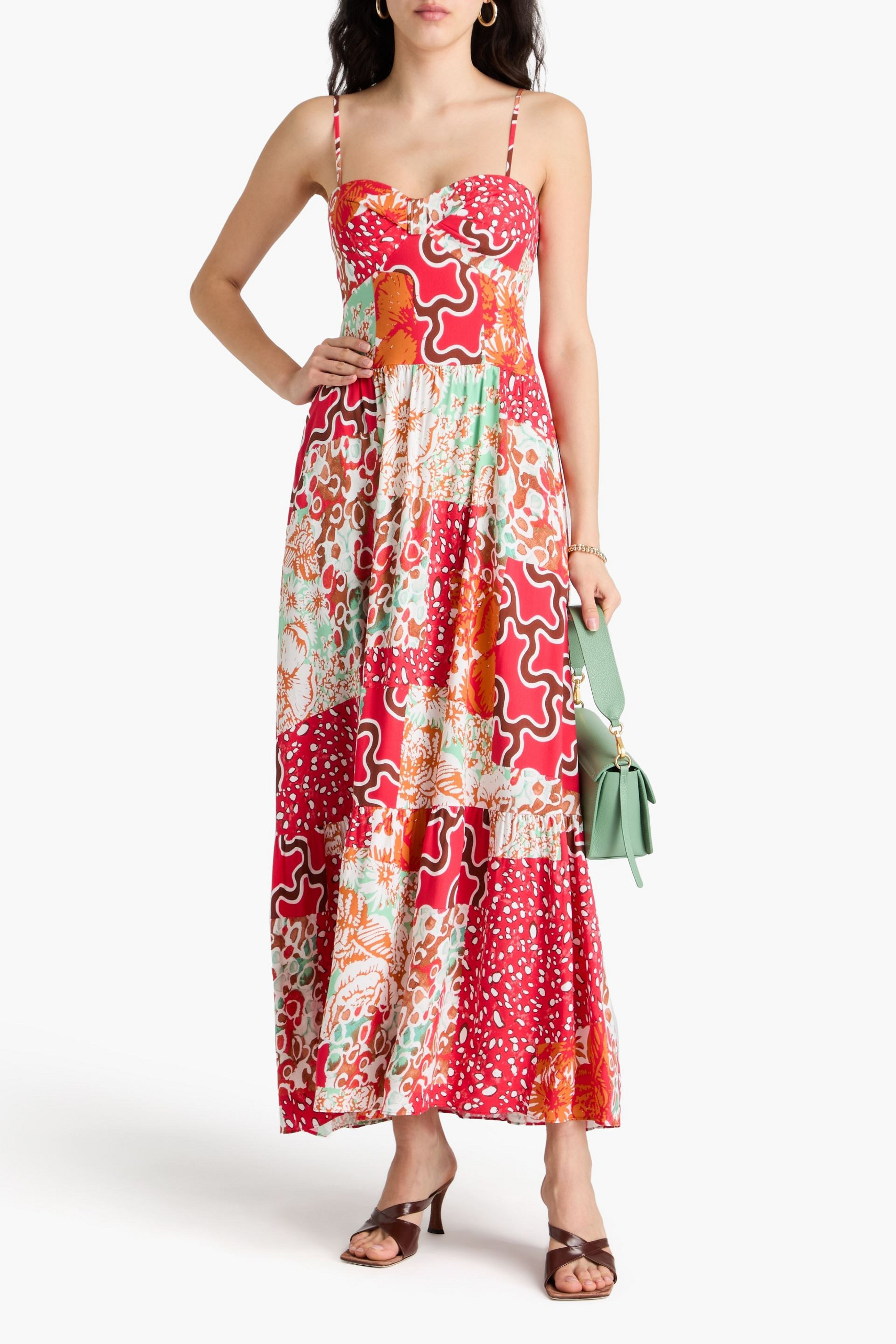 Diane von Furstenberg Etta printed woven maxi dress
