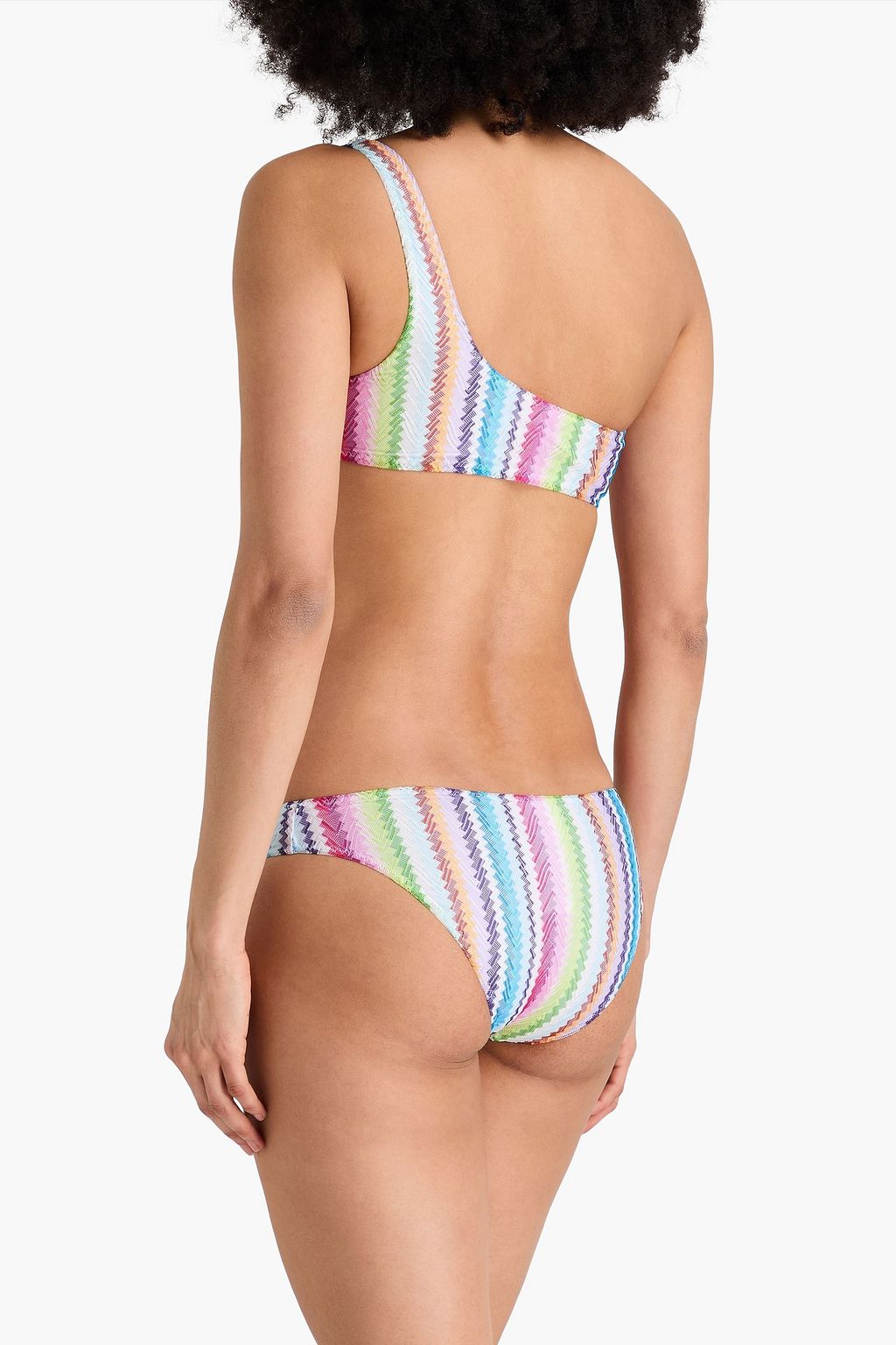 MISSONI بيكيني مصنوع من نسيج بحبكة كروشيه بكتف واحد