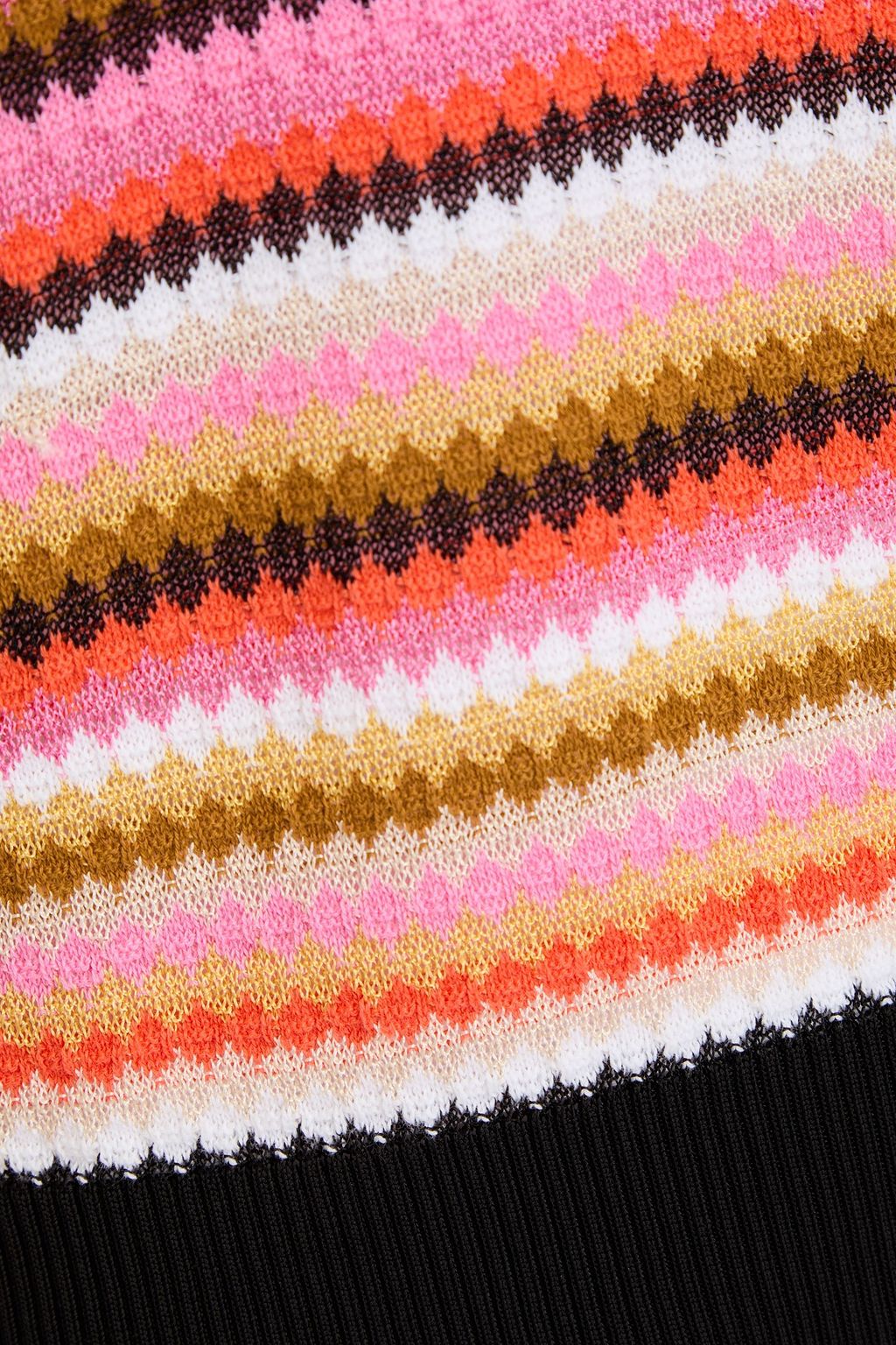 MISSONI كنزة رياضية من مزيج من القطن بحبكة كروشيه