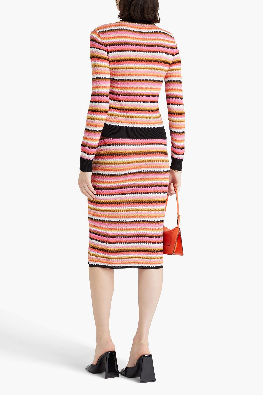 MISSONI كنزة رياضية من مزيج من القطن بحبكة كروشيه