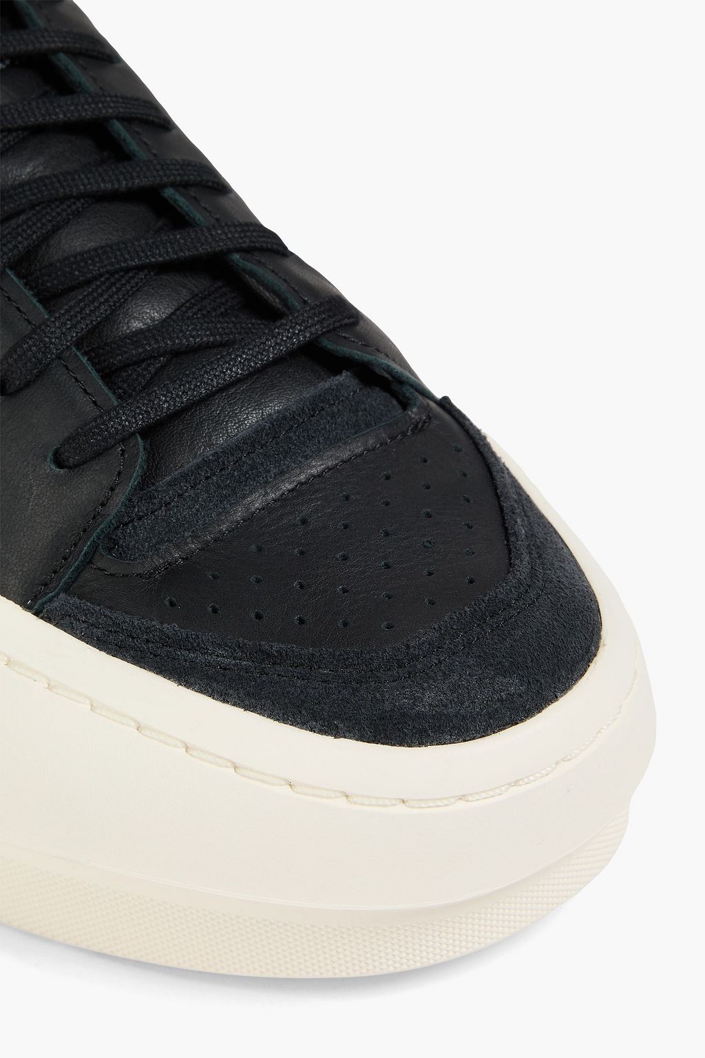 Y-3 Centennial canvas and leather sneakers