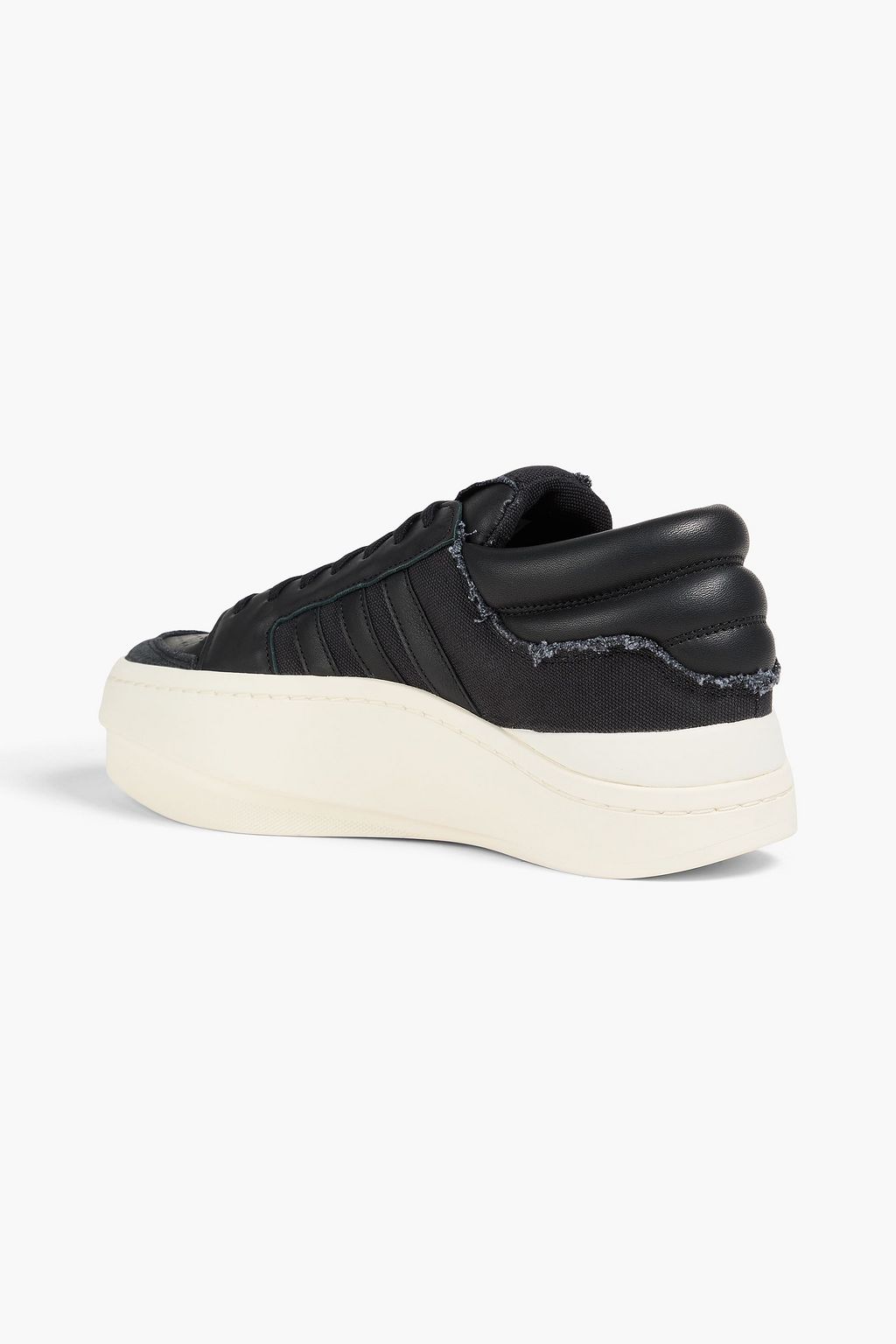 Y-3 Centennial canvas and leather sneakers