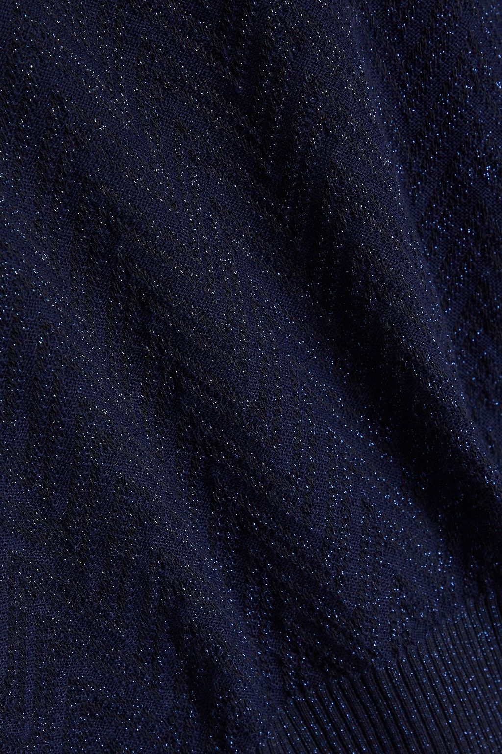 MISSONI Metallic jacquard-knit cotton-blend sweater