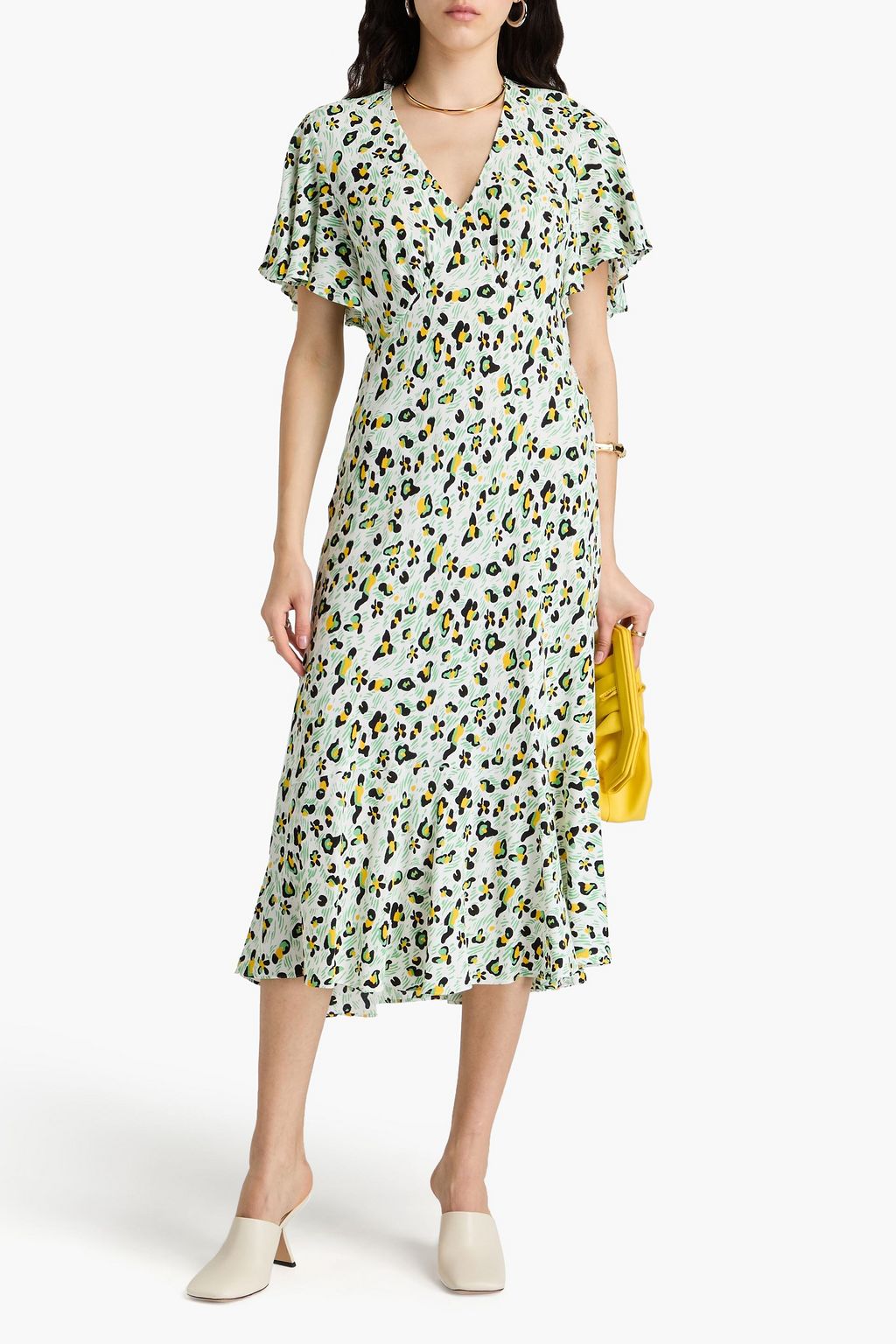DIANE VON FURSTENBERG Cecilia printed crepe midi dress