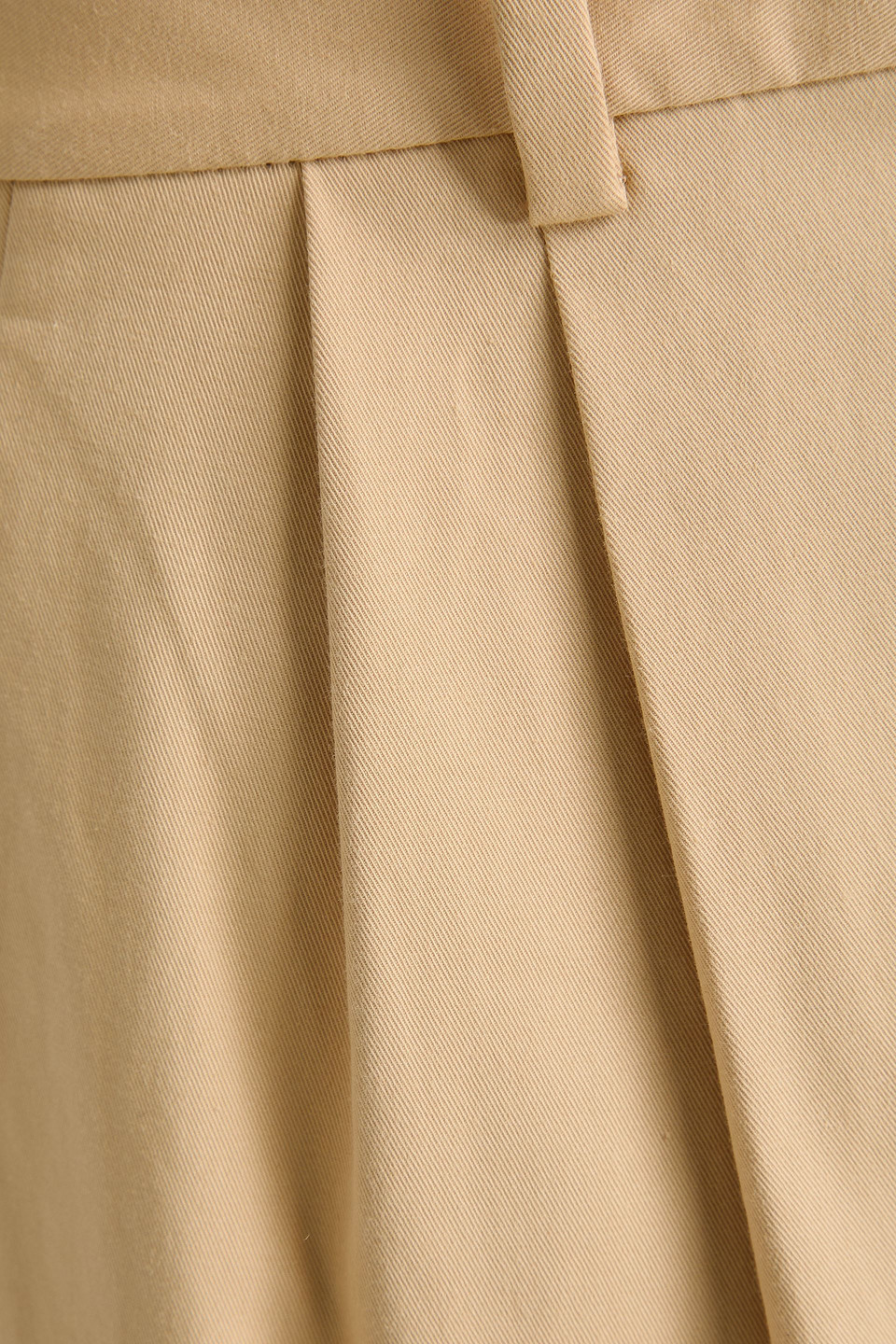 THEORY PLEATED STRETCH-COTTON TWILL SHORTS