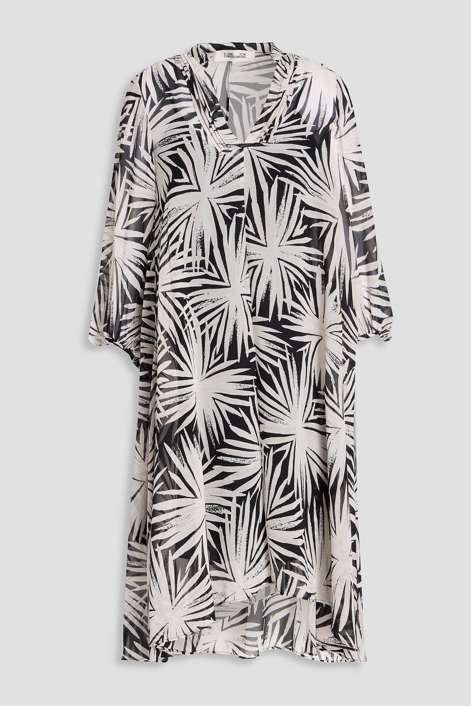 Ileana printed chiffon dress