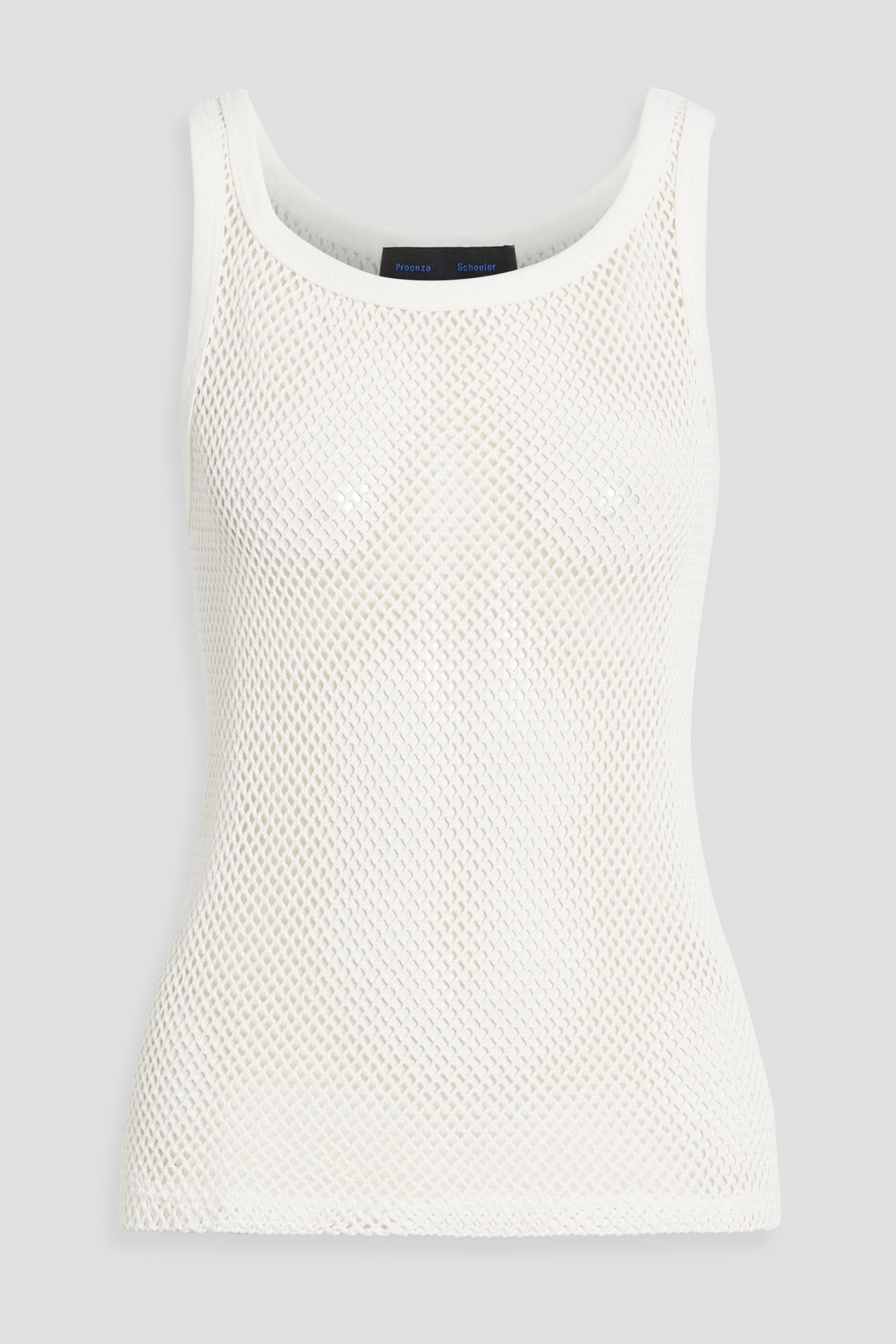 Proenza Schouler Open-knit cotton tank thumbnail