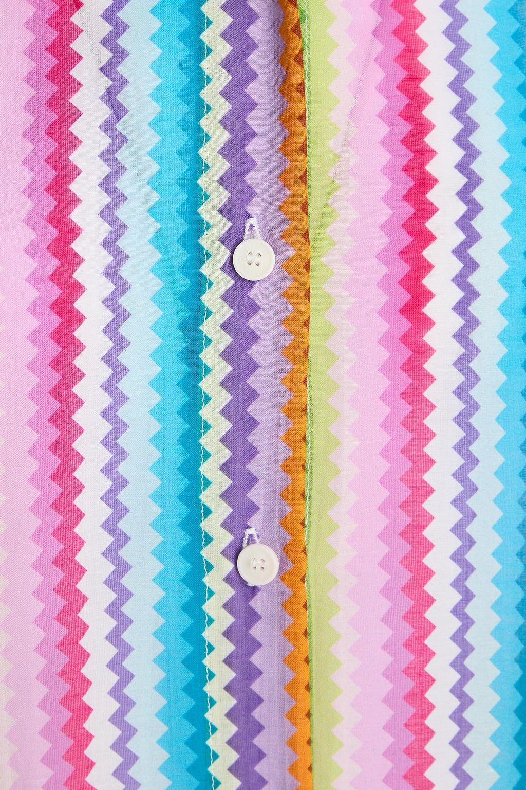 MISSONI قميص فضفاض مصنوع من مزيج القطن والحرير ومزين بطبعات