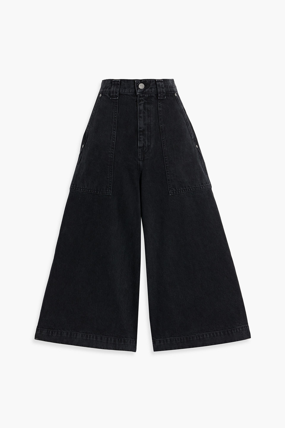 Khaite Luey Culottes Aus Denim In Schwarz
