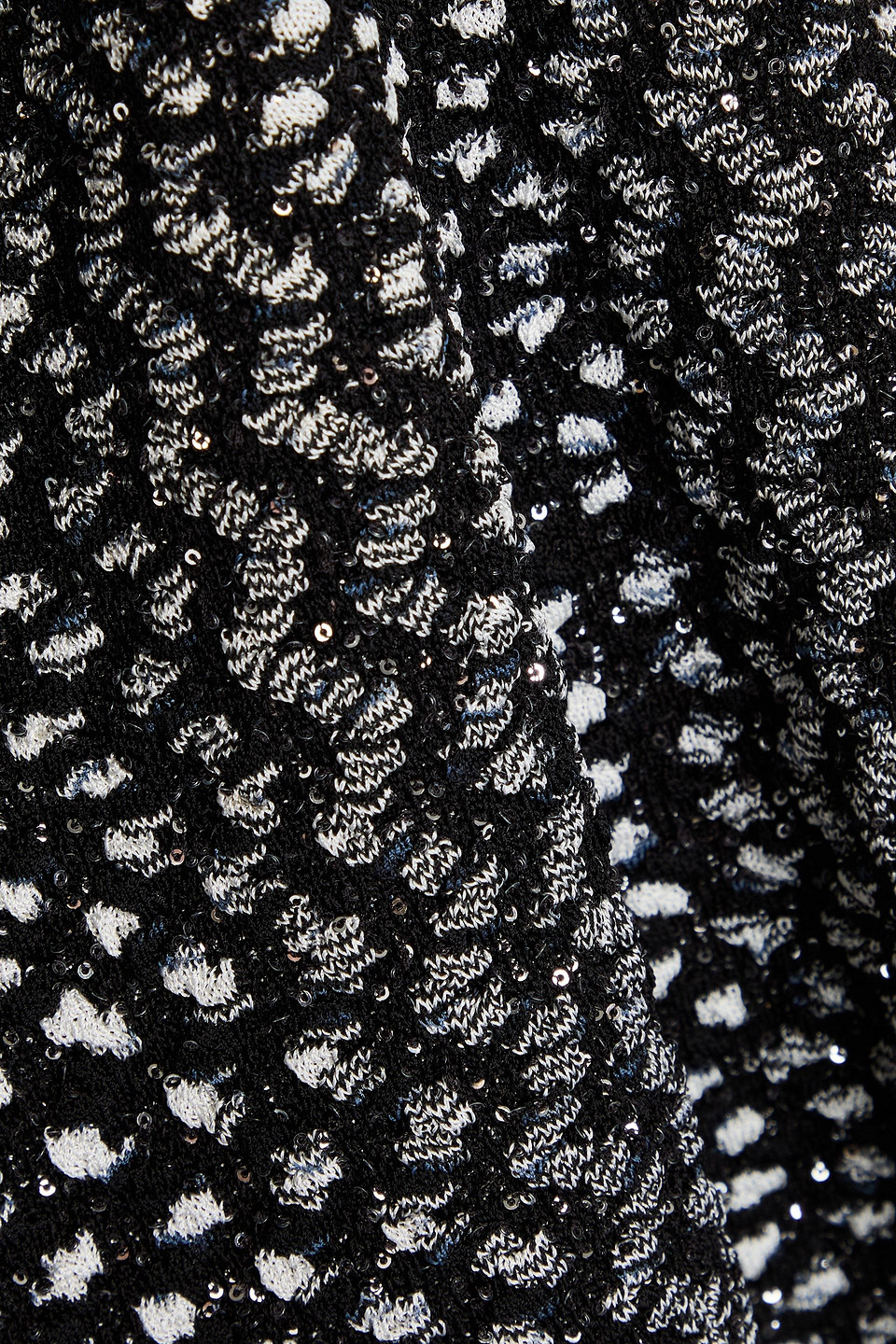 Missoni Women's Black And White Zigzag Skirt | Size 42 | Ds24wh0u Color Bk040hs91kg In Black
