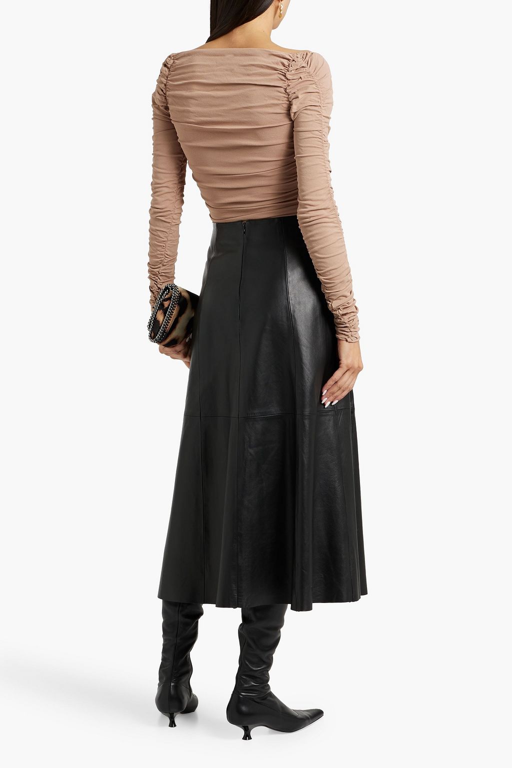 KHAITE Tala ruched stretch-jersey top