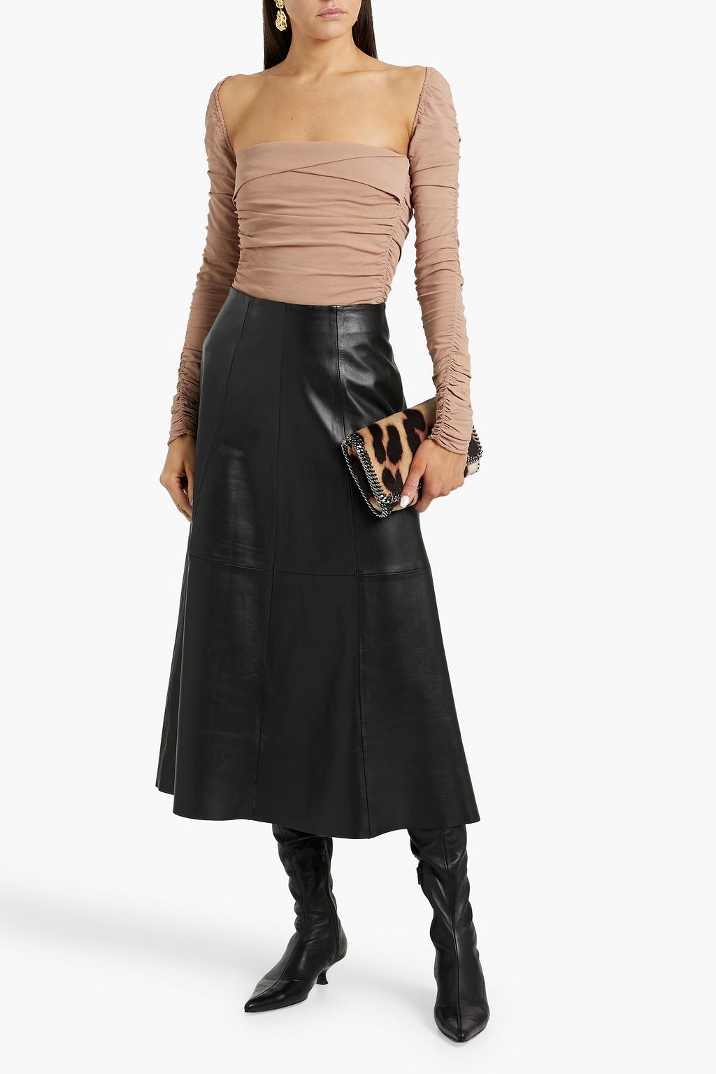 KHAITE Tala ruched stretch-jersey top