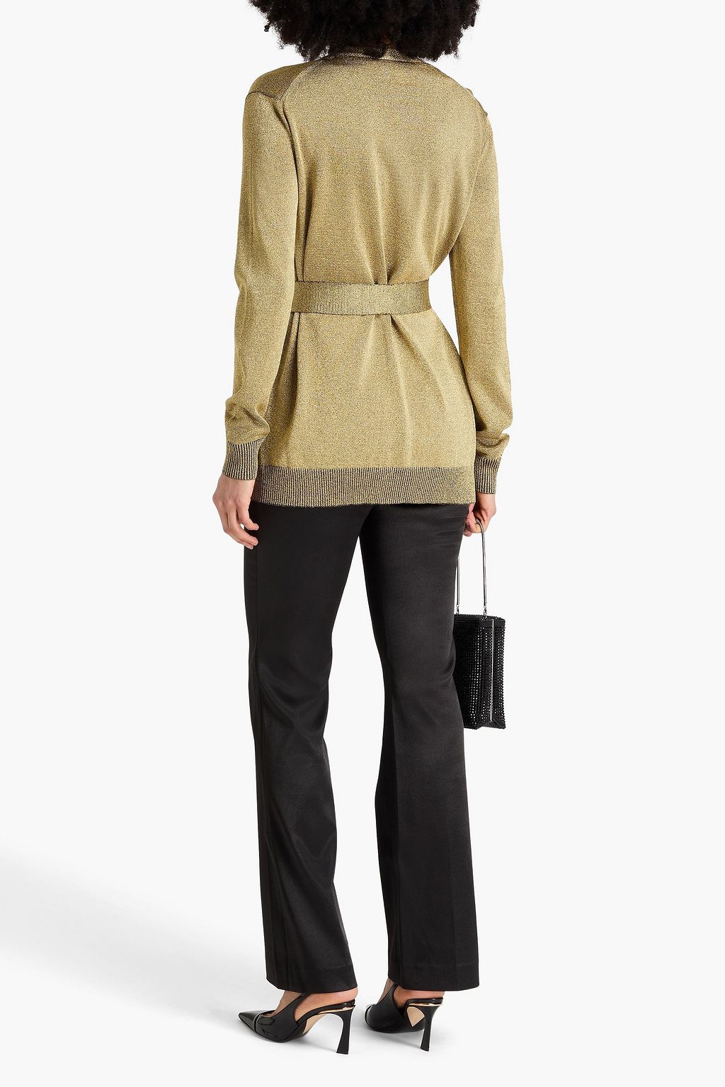 MISSONI كارديغان محبوك بلون معدني