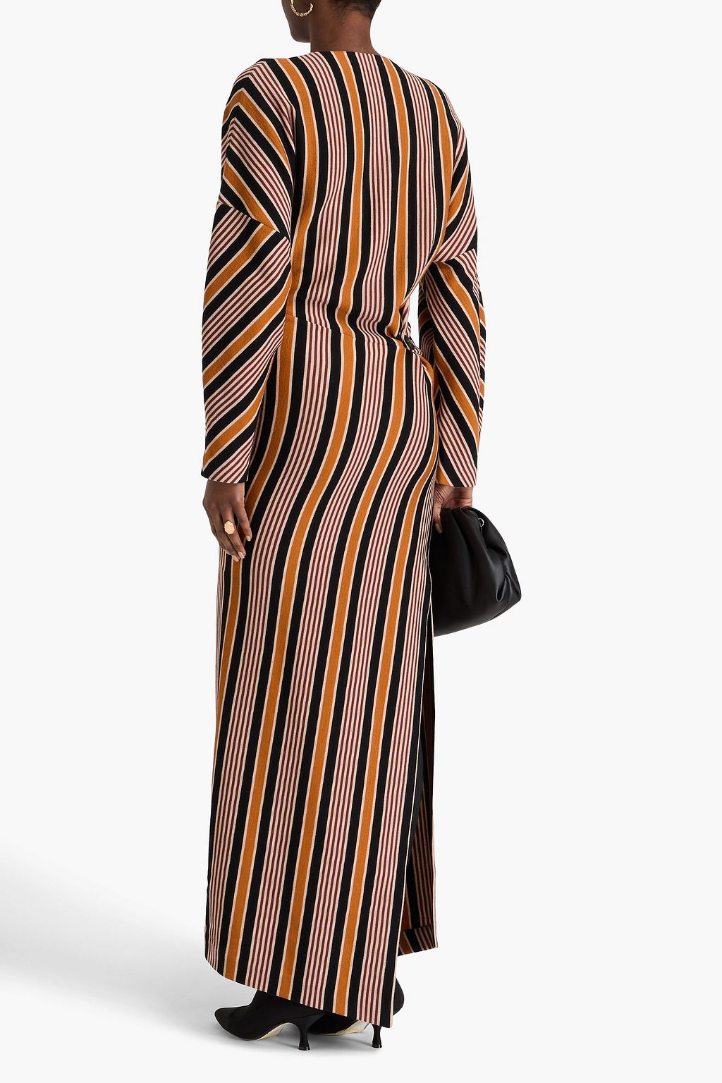 MISSONI فستان طويل من الصوف المخطط