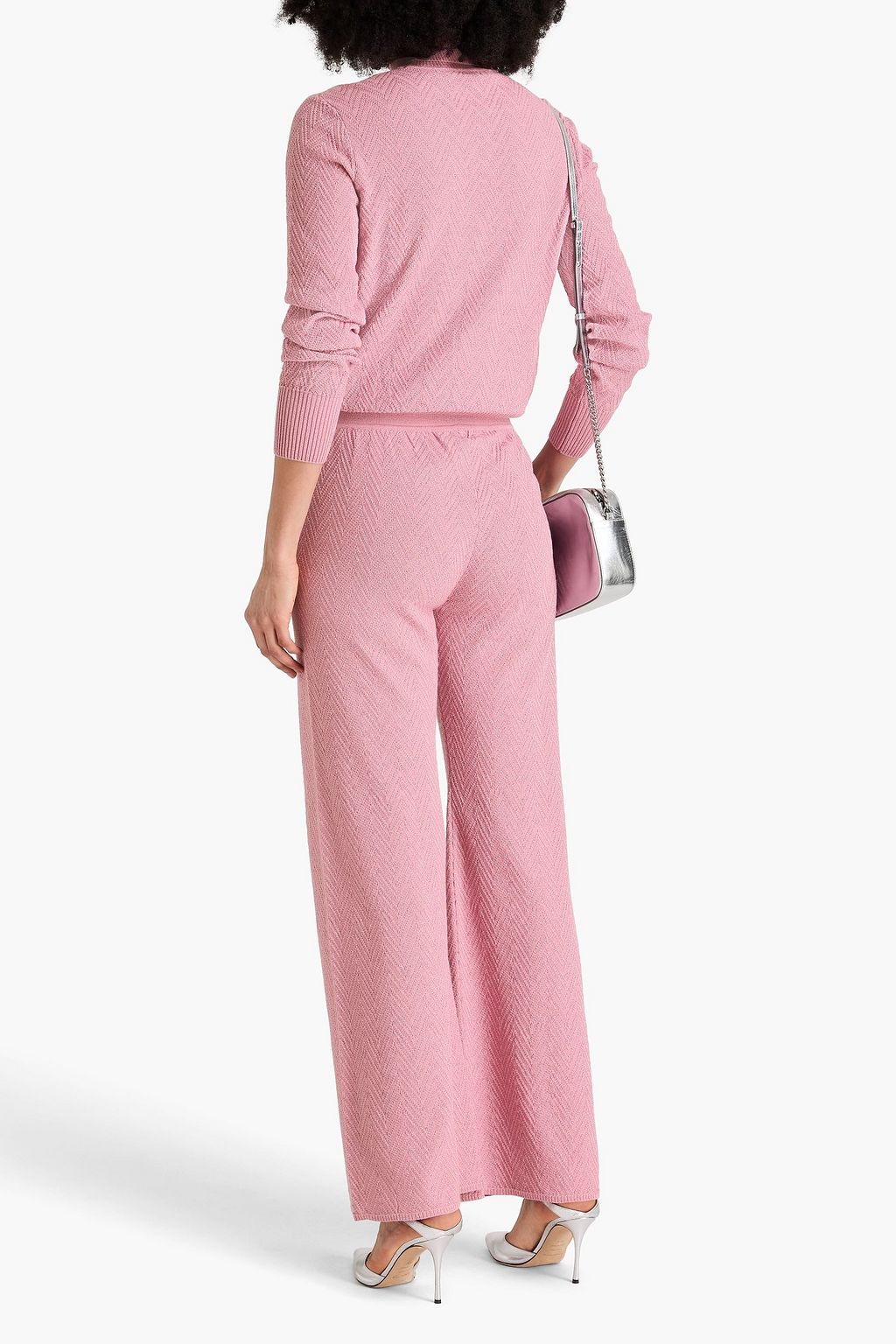MISSONI Metallic jacquard-knit cotton-blend turtleneck sweater