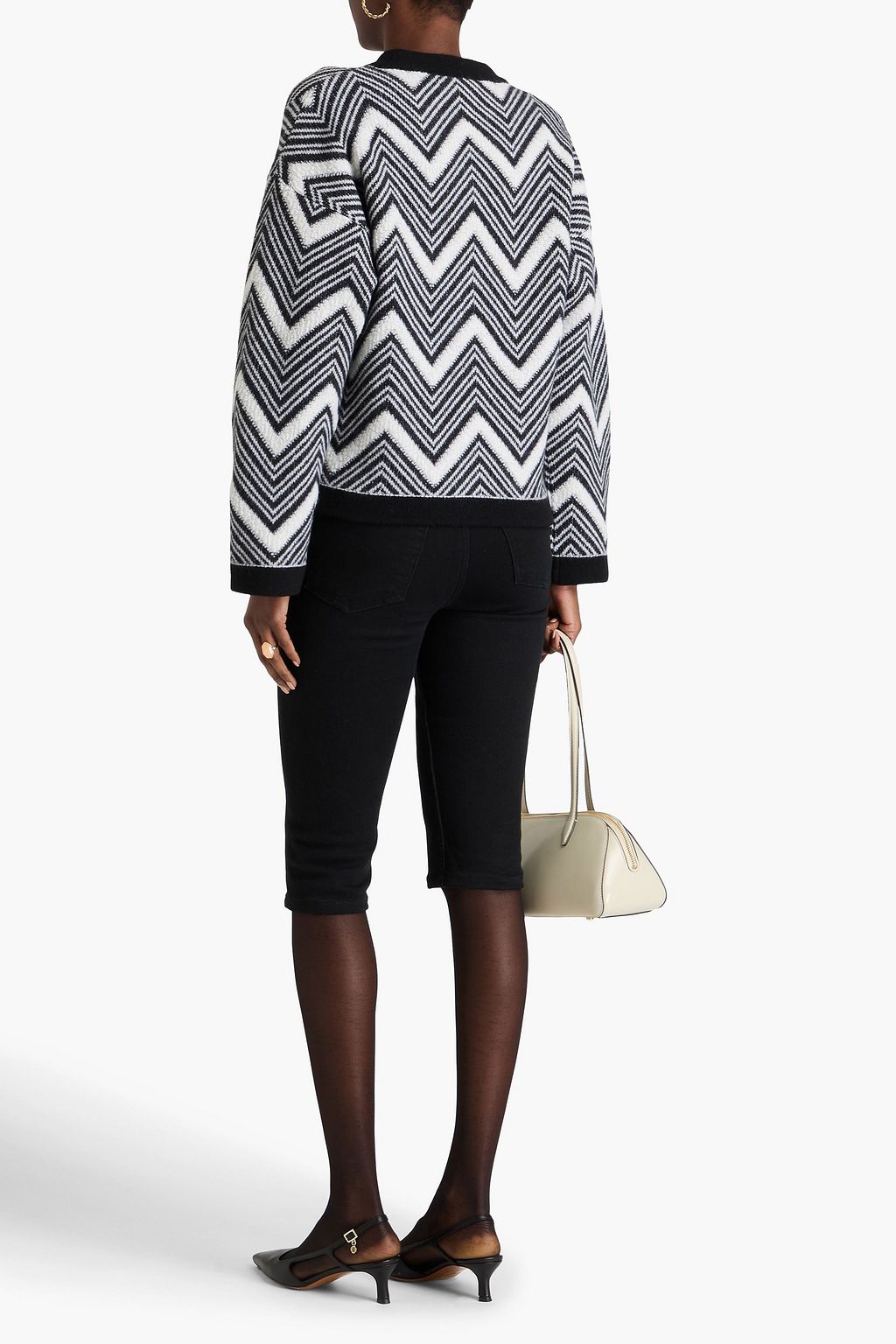 MISSONI Bouclé-knit wool cardigan